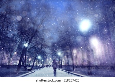 Winternacht im Park