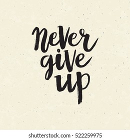 Never Give Up Logo Vector (.CDR) Free Download