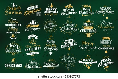 Merry Christmas Logo Vector Ai Free Download