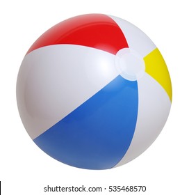 Beach ball isolated on a white background