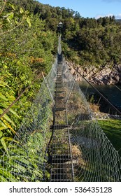 Buller Gorge Swing Bridge, the New Zealand's longest swingbridge.