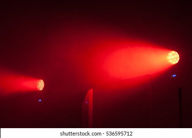 Focos escénicos LED rojos modernos, equipo de iluminación de escenario