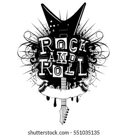 Rock And Roll Logo Vector (.EPS) Free Download