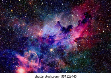 Nebulosa y galaxias en el espacio. Elementos de esta imagen proporcionados por la NASA.