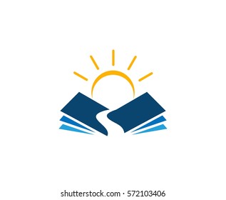 Sun Book Logo Vector (.ai) Free Download