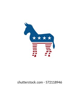 Democratic Donkey Logo Vector (.EPS) Free Download