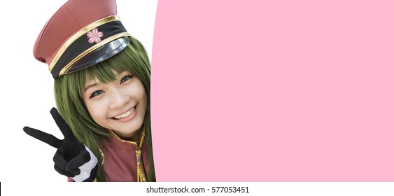 Cosplay de anime japonés, mujeres de dibujos animados