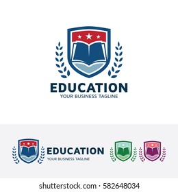 Education Shield Logo Vector (.AI) Free Download