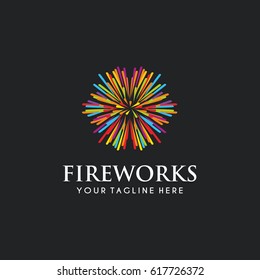 fireworks logo design