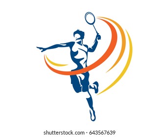 badminton logo clipart