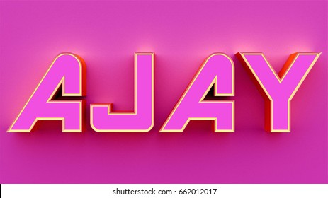 ajay name logo