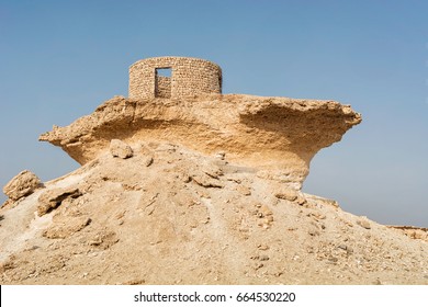 砂漠の砦、ゼクリート、カタール、中東のミステリー ビレッジ。