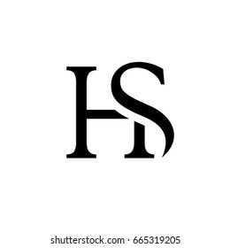 H S Letter Logo Vector (.AI) Free Download