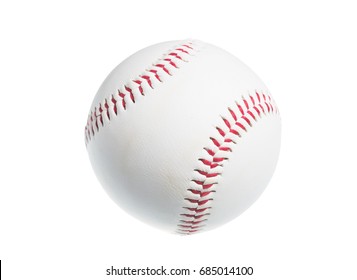 白い背景で隔離の野球用ボール