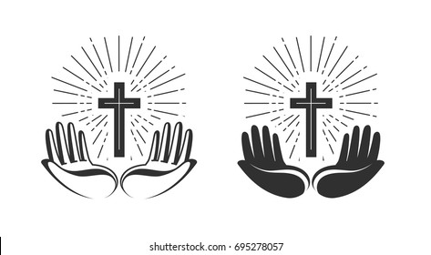 Jesus Cross Logo Vector (.CDR) Free Download