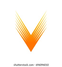 v  shaped logos