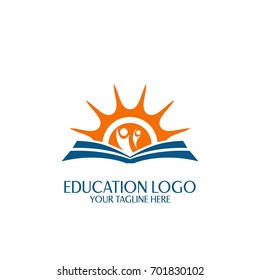 Book Sun Education Logo Vector (.AI) Free Download