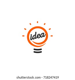 orange light bulb Logo Vector (.EPS) Free Download
