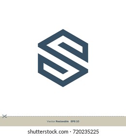 Blue Letter S Logo Vector (.EPS) Free Download