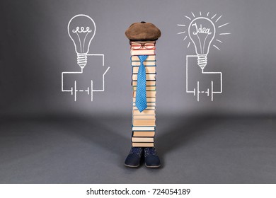 Nașterea ideilor, concept amuzant de educație
