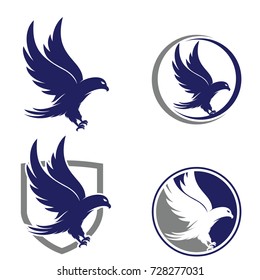Blue Eagle Logo Vector Ai Free Download