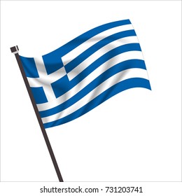 Greece Flag Logo Vector (.EPS) Free Download