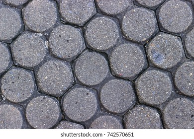 Hexagon brick block worm floor