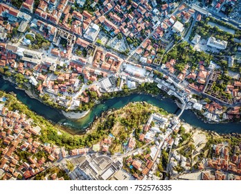 Mostar Drone Aerial, Bosnia and Herzegovina