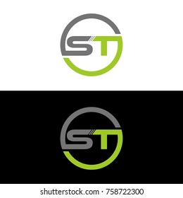 St Logo Design Stock Vector Illustration and Royalty Free St Logo Design  Clipart