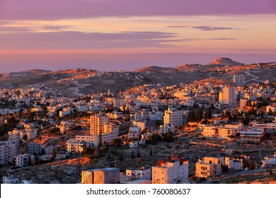 Zonsopgang in de stad Bethlehem