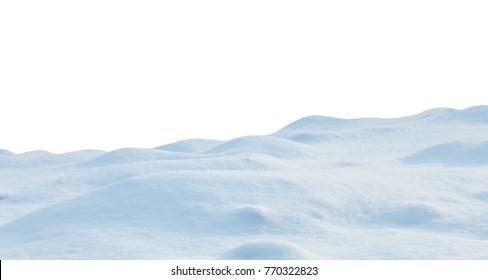 nieve aislado sobre fondo blanco