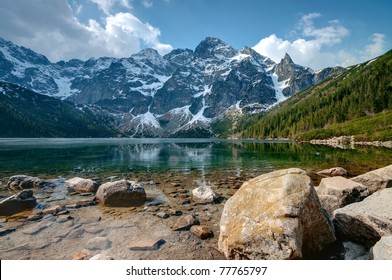 Montañas Tatra polacas Morskie Oko lago