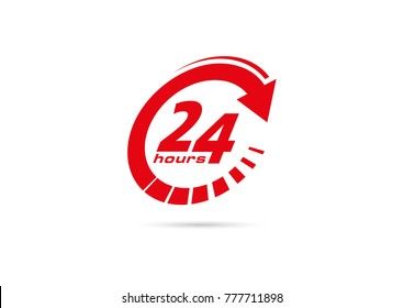 24 Hours Logo PNG Vector (EPS) Free Download