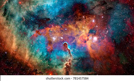 Bunter Weltraum. Hintergrund des Universumskonzepts. Elemente dieses Bildes von der NASA eingerichtet