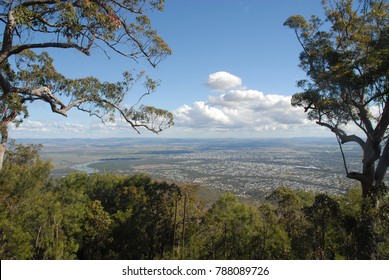 Uitzicht op Rockhampton vanaf Mount Archer, Australië
