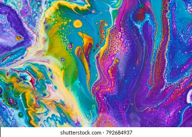 Fluid Art. Abstrakt farverig baggrund, tapet, tekstur. Blanding af maling. Moderne kunst. Marmor tekstur