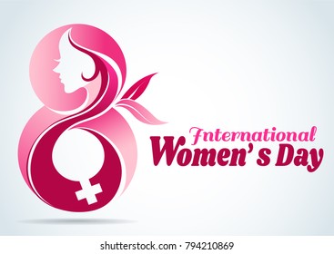 Woman power international logo icon symbol Vector Image