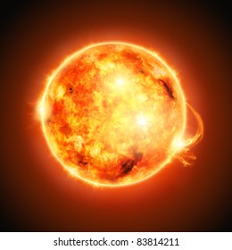 主系列進化の途中にある太陽。