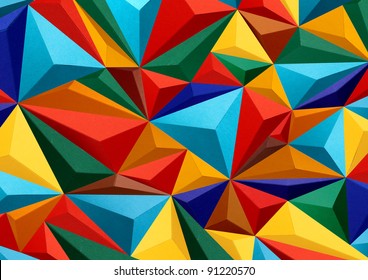 三角形のカラフルな抽象的なテクスチャ