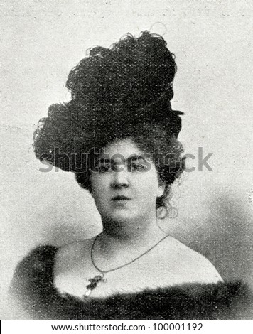 Russian Imperial Opera Singer F. Litvin.  Published in magazine "Niva", publishing house A.F. Marx, St. Petersburg, Russia, 1899