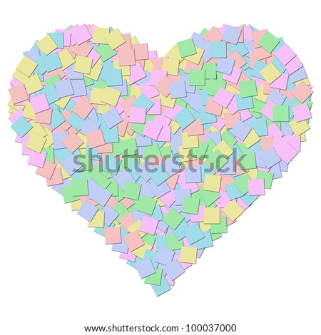 The canvas texture heart shape