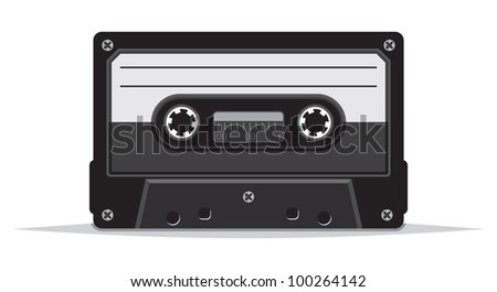 close up of vintage audio tape
