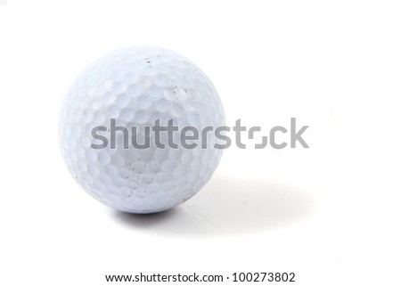 golf ball isolated on the white background