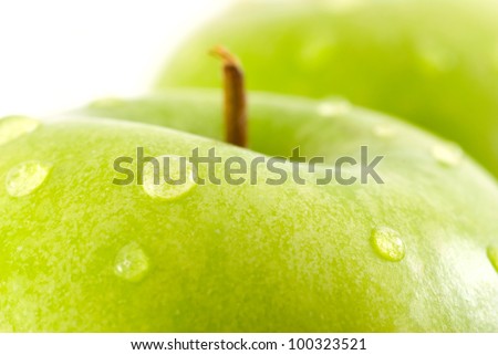 closeup picture of fresh apples
