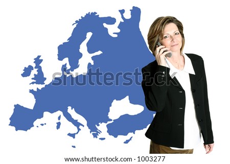 businesswoman on cellphone