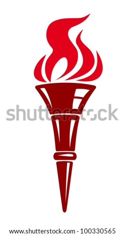 Flaming torch, such logo. Jpeg version also available in gallery