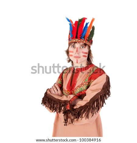 closeup image of the American Indian