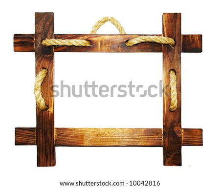 wooden frame with rope