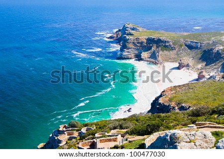 Panorama of the Cape of Good Hope South Africa Royalty-Free Stock Photo #100477030