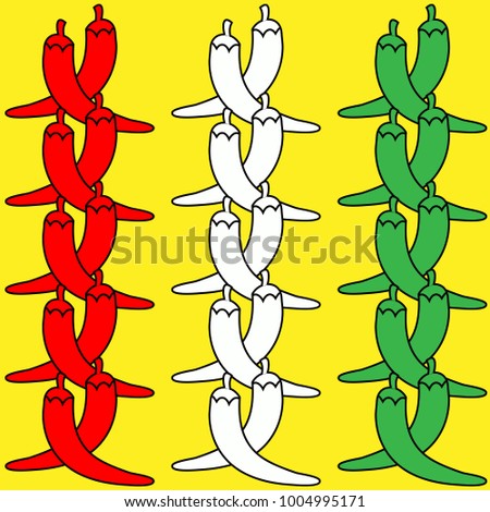 Mexican Chilis, Ilustration